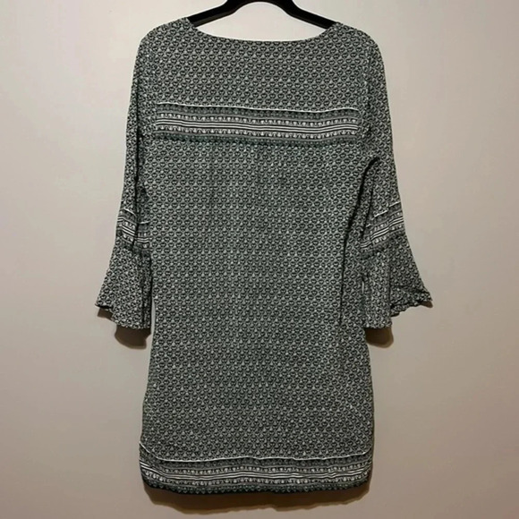 Madewell | Starland Silk bell sleeve shift mini dress Women’s size M Boho loose - Picture 9 of 10